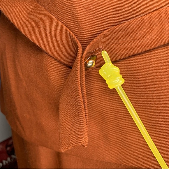 Vintage Ginger Brown Western Embroidered Vest and Skirt Two Piece - Picture 7 of 15